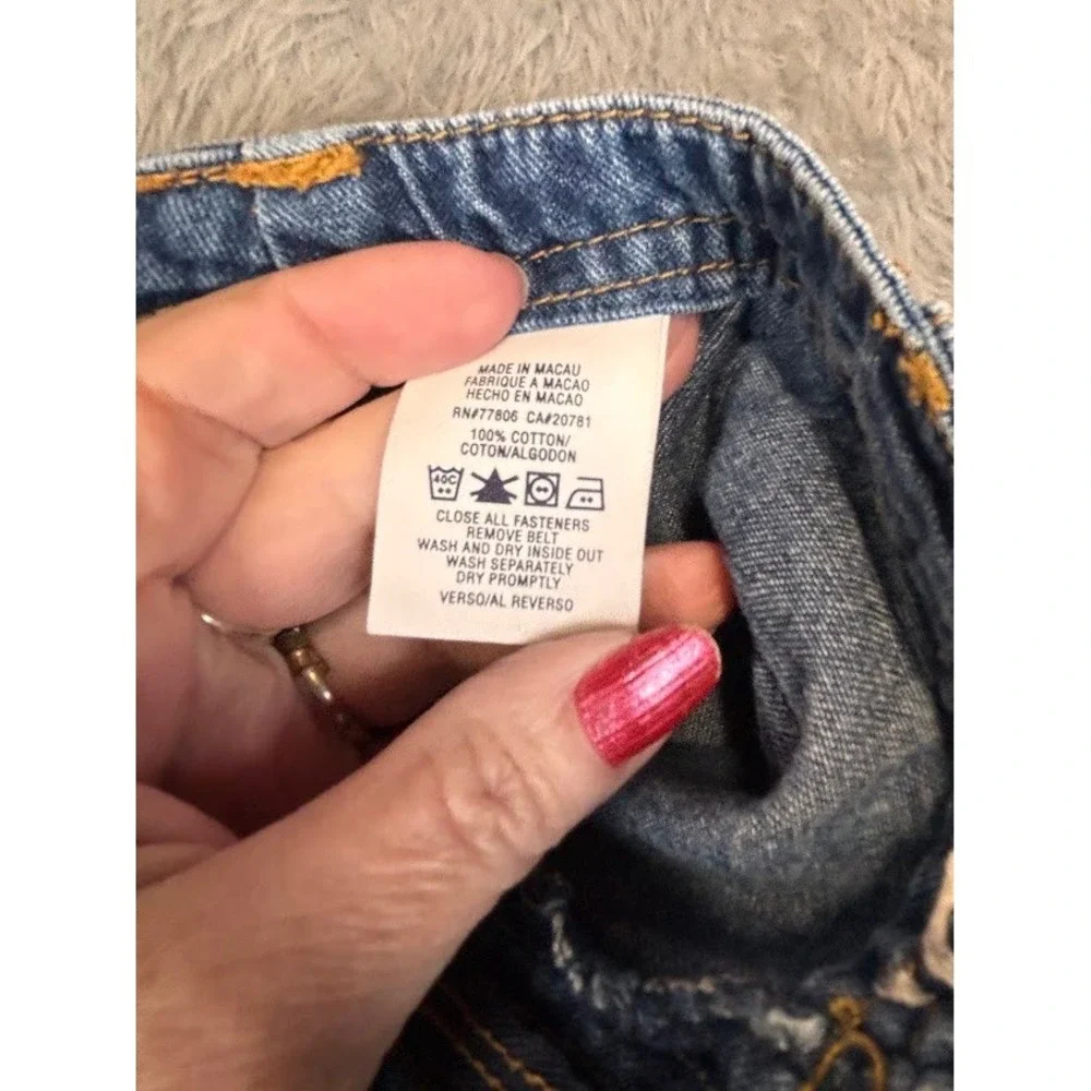 Tommy Hilfiger Vintage Y2K Denim Cargo Mini Skirt Blue Medium Wash Small